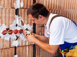 Electrician working