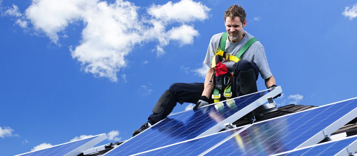 Solar panel installation