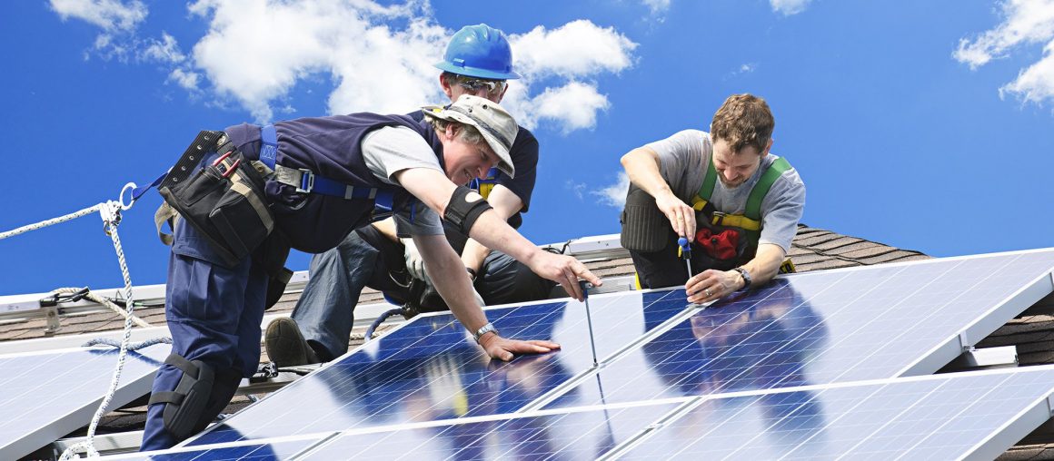 Solar panel installation